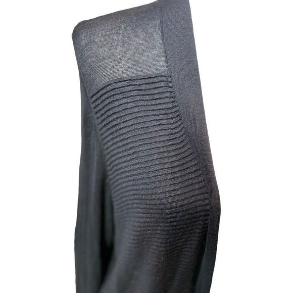 Croft & Barrow Black 100% Rayon Open Long Cardigan 1X-EUC - Picture 4 of 10